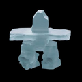 Frosted Inukshuk Sculpture (6")